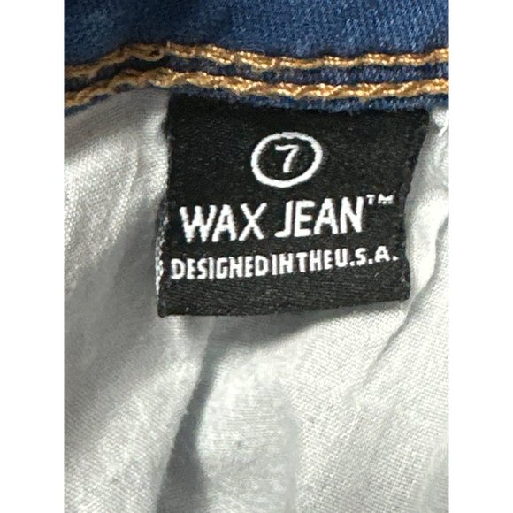 Wax Jeans Womens 7 Blue Denim Medium Wash Jegging Skinny High Waisted - Picture 5 of 10